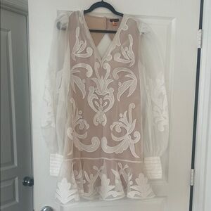 Karen Millen White and Cream cocktail Dress